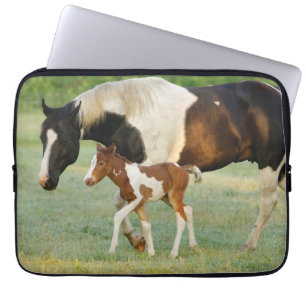 Mum & Newborn Paint Filly Laptop Sleeve