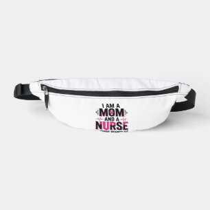 Mum Nurse Nothing Scares Me Vintage Engraving Desi Bum Bags