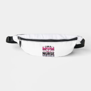 Mum Nurse Nothing Scares Me Vintage Engraving Shir Bum Bags