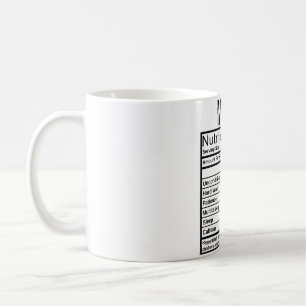 Mum Nutrition Facts Awesome Mum Morning Coffee Mug