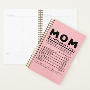 Mum Nutritional Facts Planner