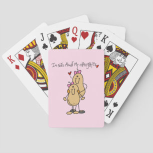 Mum - Nuts About My Daughter T-shirts and Gifts Playing Cards