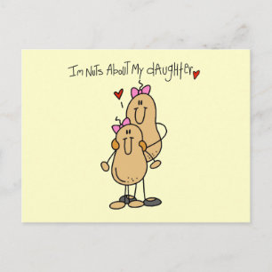 Mum - Nuts About My Daughter T-shirts and Gifts Postcard