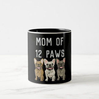 Mum of 12 paws Two-Tone coffee mug