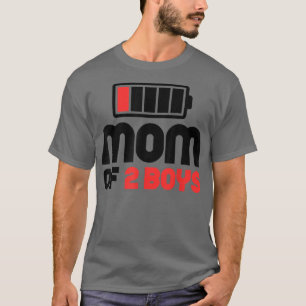 Mum of 2 Boys Funny Mother's Day T-Shirt Copy Cop