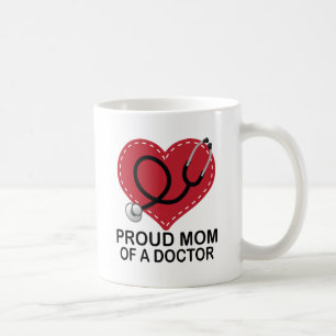 Mum of a Doctor Heart Gift Coffee Mug