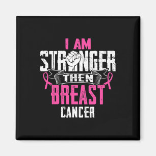 Mum Of A Fighter Support Squad Breast Cancer Ribbo Magnet