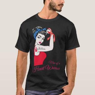 Mum Of A Heart Warrior Chd Awareness Congenital Di T-Shirt