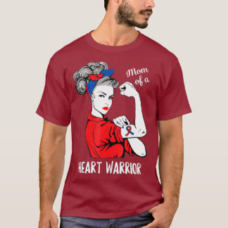 Mum Of A Heart Warrior CHD Awareness Congenital T-Shirt