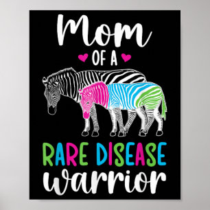 Mum Of A Rare Disease Warrior Mother Rare Disease  Poster