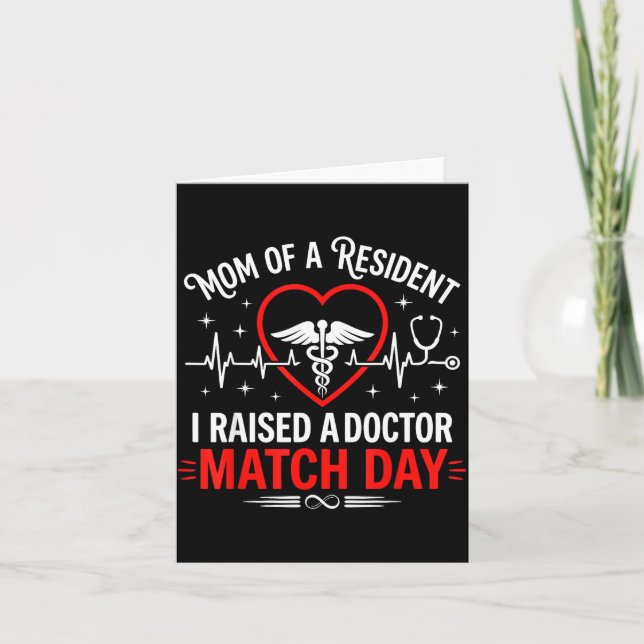 Mum of a resident residency match day card (Front)
