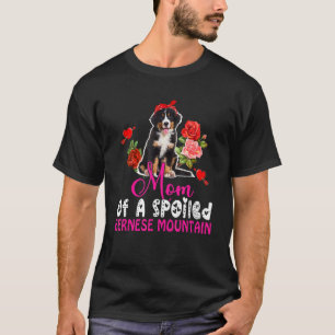 Mum Of A Spoiled Bernese Mountain Cute Dog Bow Tie T-Shirt