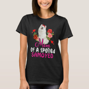 Mum Of A Spoiled Samoyed Cute Samoyed Dog Bow Tie  T-Shirt