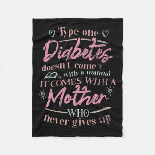 Mum Of A T1d Diabetes Child Fleece Blanket