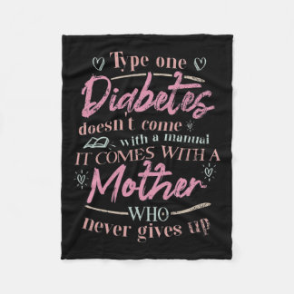 Mum Of A T1d Diabetes Child  Fleece Blanket