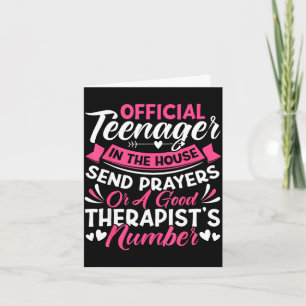 Mum of a teenager funny christian mum mother's day card