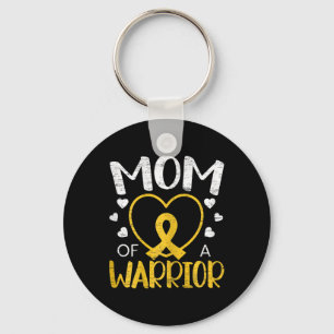 Mum Of A Warrior Childhood Cancer Awareness Month Key Ring