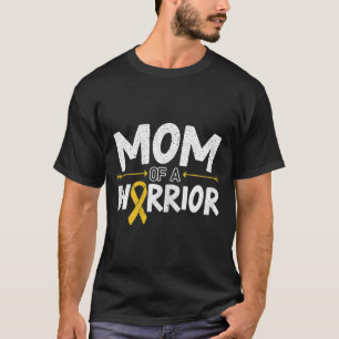 Mum Of A Warrior Childhood Cancer Awareness Month  T-Shirt
