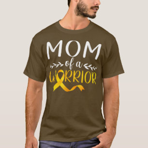 Mum Of A Warrior Childhood Cancer Awareness Suppor T-Shirt