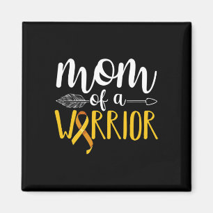 Mum Of A Warrior Childhood Cancer Leukaemia Awaren Magnet