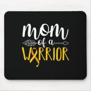 Mum Of A Warrior Childhood Cancer Leukaemia Awaren Mouse Pad