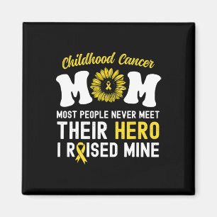 Mum Of A Warrior Hero Childhood Cancer Awareness S Magnet