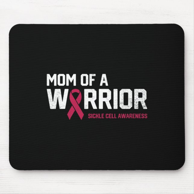 Mum of a Warrior Sickle Cell Anaemia Awareness Rec Mouse Pad (Front)