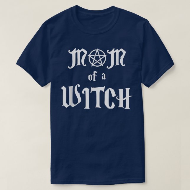 Mum of a Witch Pentagram  T-Shirt (Design Front)