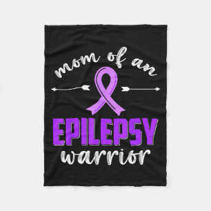 Mum of an epilepsy warrior epilepsy awareness fleece blanket