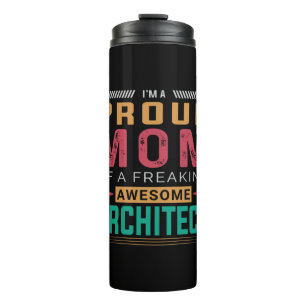 Mum Of Awesome Architect Thermal Tumbler
