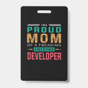 Mum Of Awesome Developer ID Badge