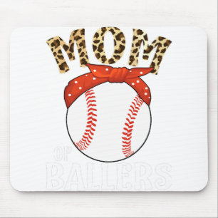 Mum Of Ballers Funny Baseball Softball Game Mother Mouse Pad