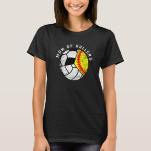 Mum Of Ballers Softball Volleyball Soccer Mum T-Shirt