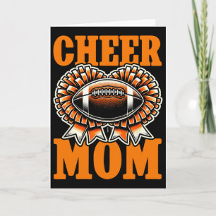 Mum Of Both Footll Cheerleading Cheer Mum Game Day Card
