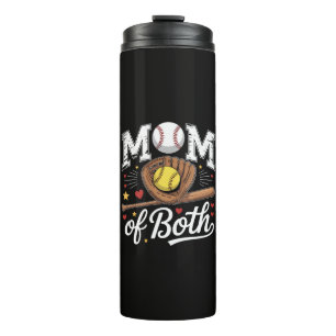 Mum of Both Game Day Baseball Softball Thermal Tumbler