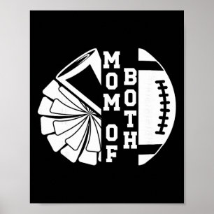 Mum Of Both Proud Footll And Cheer Mum _1 Poster
