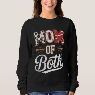 Mum of Both Soccer Baseball Sports Tee