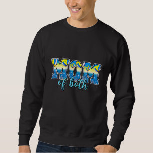 Mum Of Both Volleyball Mum Cheer Mum Cheerleader M Sweatshirt