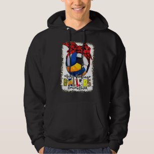 Mum Of Both Volleyball Soccer Busy Raising Ballers Hoodie