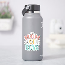 Mum of Boys Heart Sticker