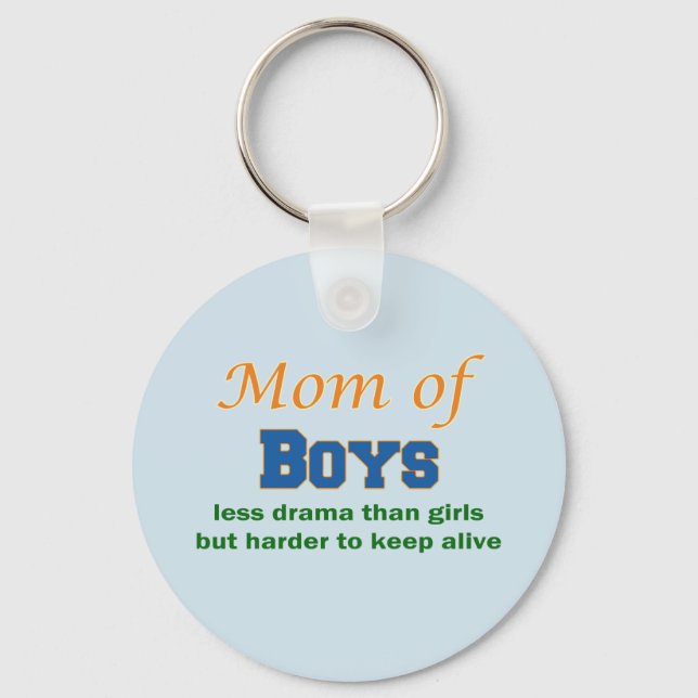 Mum of Boys Key Ring (Front)