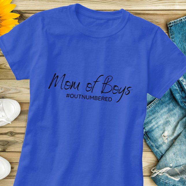 Mum of Boys Outnumbered Shirt (Creator Uploaded)
