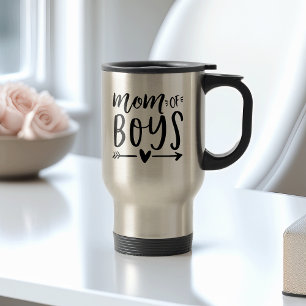 Mum of Boys Travel Mug