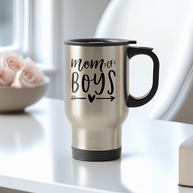 Mum of Boys Travel Mug (Creator Uploaded)