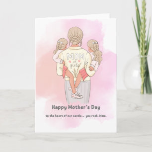Mum of Girls Mother’s Day Card – Sweet Watercolor