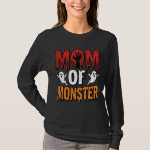 Mum of Monster Vintage Halloween Shirt Design_1
