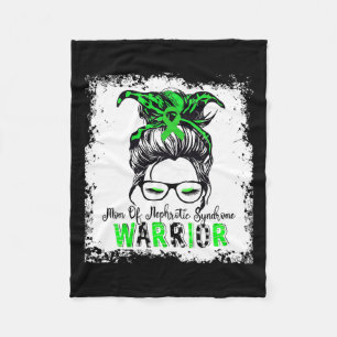 Mum Of Nephrotic Syndrome Warrior Green Ribbon Mum Fleece Blanket