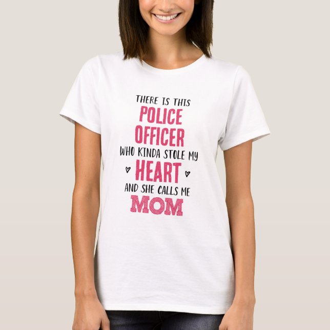 Mum of Police Officer T-Shirt (Front)