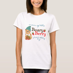 Mum of the Beary Berry First Birthday Kid T-Shirt