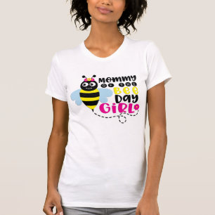 Mum Of The Bee Birthday Girl T-Shirt